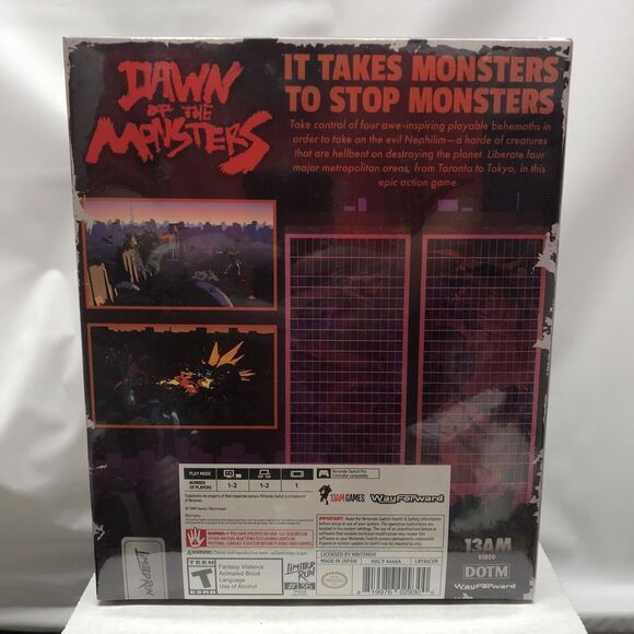 Dawn of the Monsters Collector's Edition Nintendo Switch LRG #136 New Sealed - Picture 4 of 8